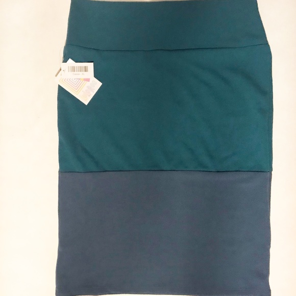 LuLaRoe Dresses & Skirts - NWT LuLaRoe Cassie Pencil Skirt Color Block XL